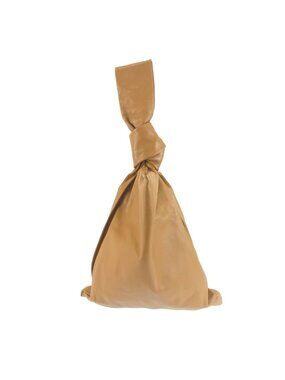 Bottega Veneta BV Twist Handbag Clutch Camel Brown Leather